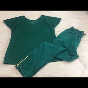 Green Jaanuu Scrubs